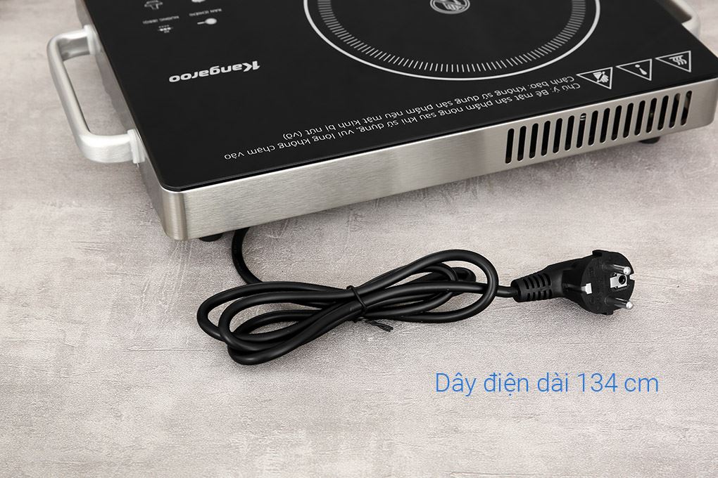 Bếp hồng ngoại đơn Kangaroo KG20IFT1 2000W Màu Đen - Vàng đồng