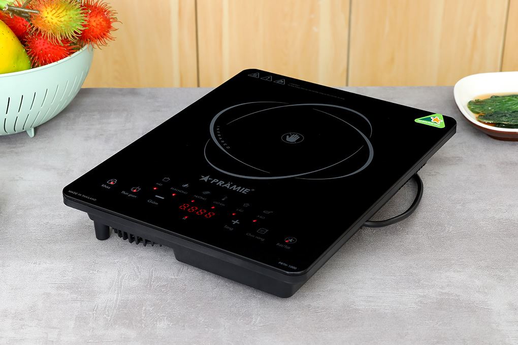 Bếp hồng ngoại đơn Pramie PRTH-1000 2200W Màu Đen