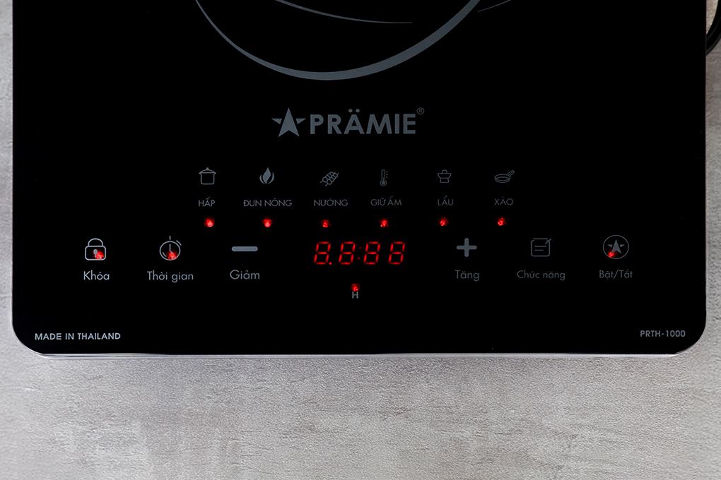 Bếp hồng ngoại đơn Pramie PRTH-1000 2200W Màu Đen