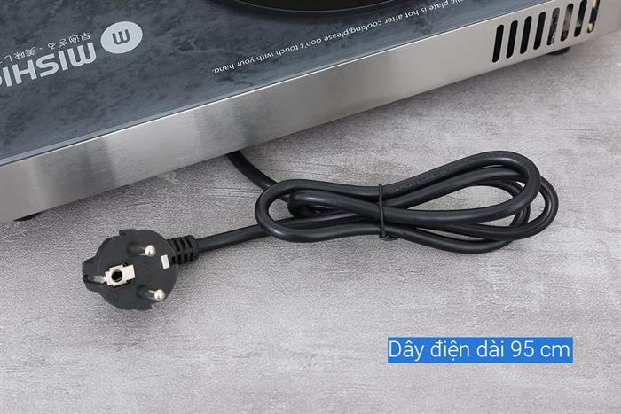Bếp hồng ngoại đơn Mishio Mk417 2200W Màu Đen - Xám