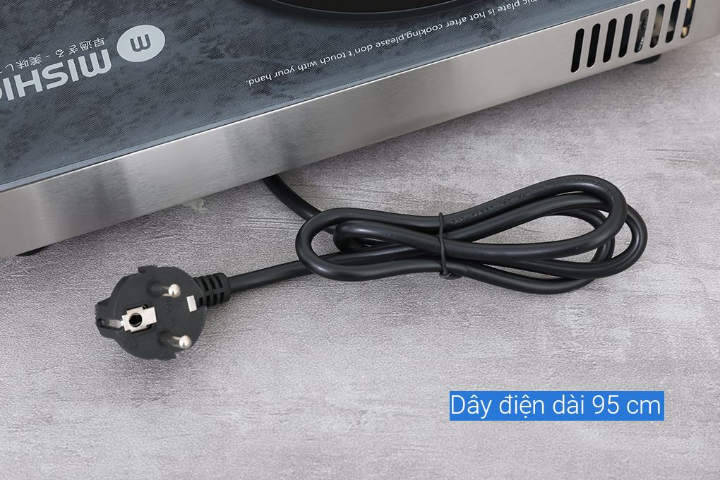 Bếp hồng ngoại đơn Mishio Mk417 2200W Màu Đen - Xám