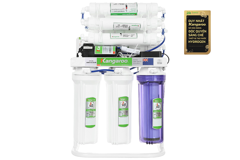 Máy lọc nước RO Hydrogen Kangaroo KGRP09HQ 9 lõi Màu Trắng