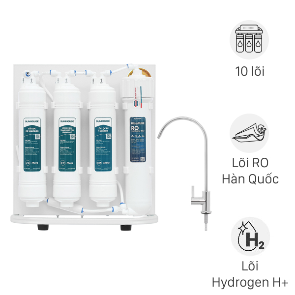 Máy lọc nước RO Hydrogen Sunhouse SHA8201KV
