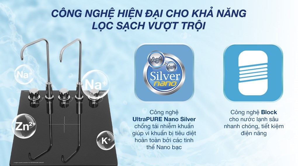 Máy lọc nước RO nóng nguội lạnh Sunhouse UltraPURE SHA76623KL 11 lõi - Công nghệ Máy lọc nước RO nóng nguội lạnh Sunhouse UltraPURE SHA76623KL 11 lõi - Công nghệ