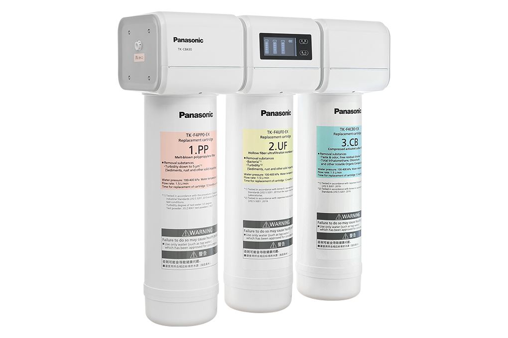Máy lọc nước UF Panasonic TK-CB430 3 lõi Màu Trắng