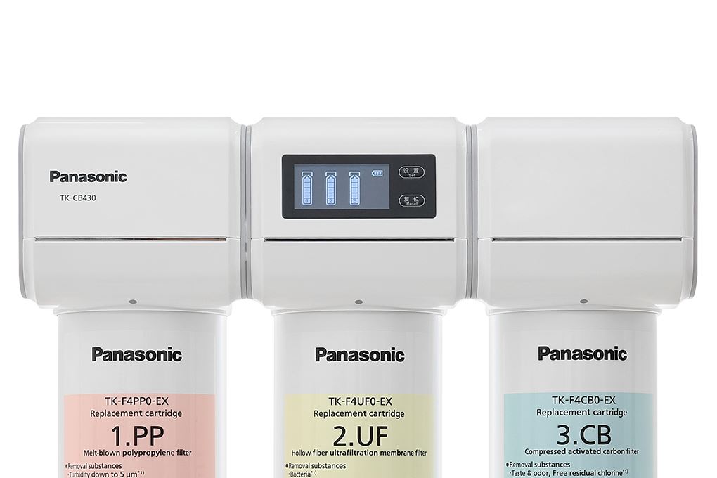 Máy lọc nước UF Panasonic TK-CB430 3 lõi Màu Trắng