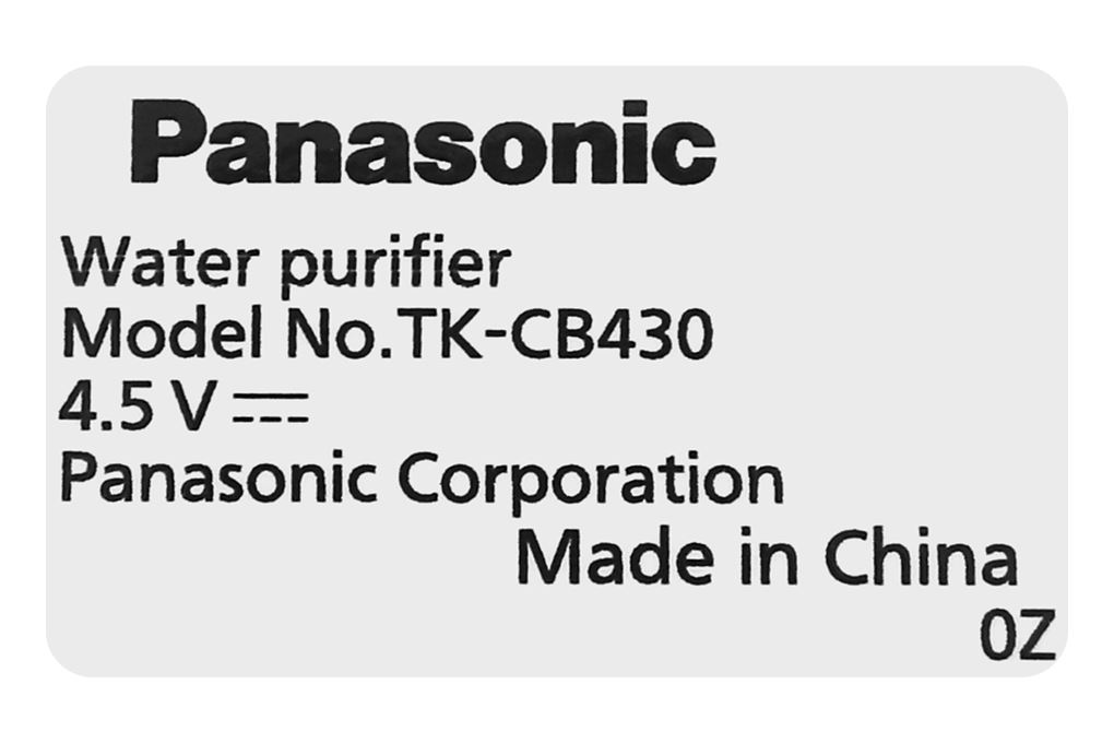 Máy lọc nước UF Panasonic TK-CB430 3 lõi Màu Trắng