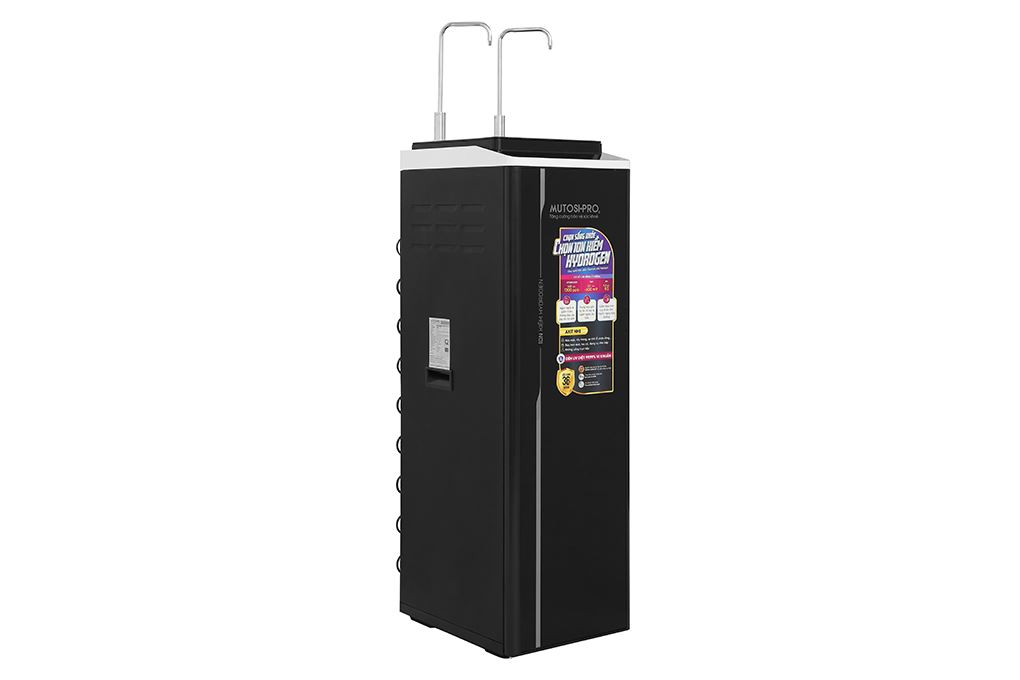 Máy lọc nước RO nóng nguội lạnh Hydrogen ion kiềm Mutosi MP-P89K 9 lõi Màu Trắng - Đen