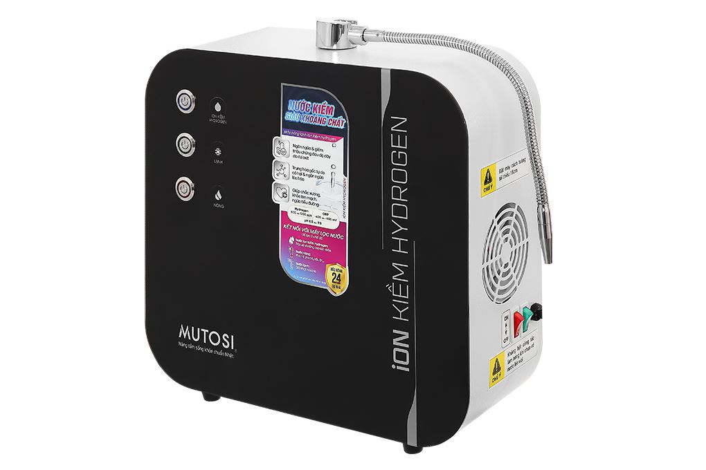 Máy chuyển đổi nước RO tạo nước nóng lạnh Hydrogen ion kiềm Mutosi MD-199H 1 lõi Màu Trắng - Đen
