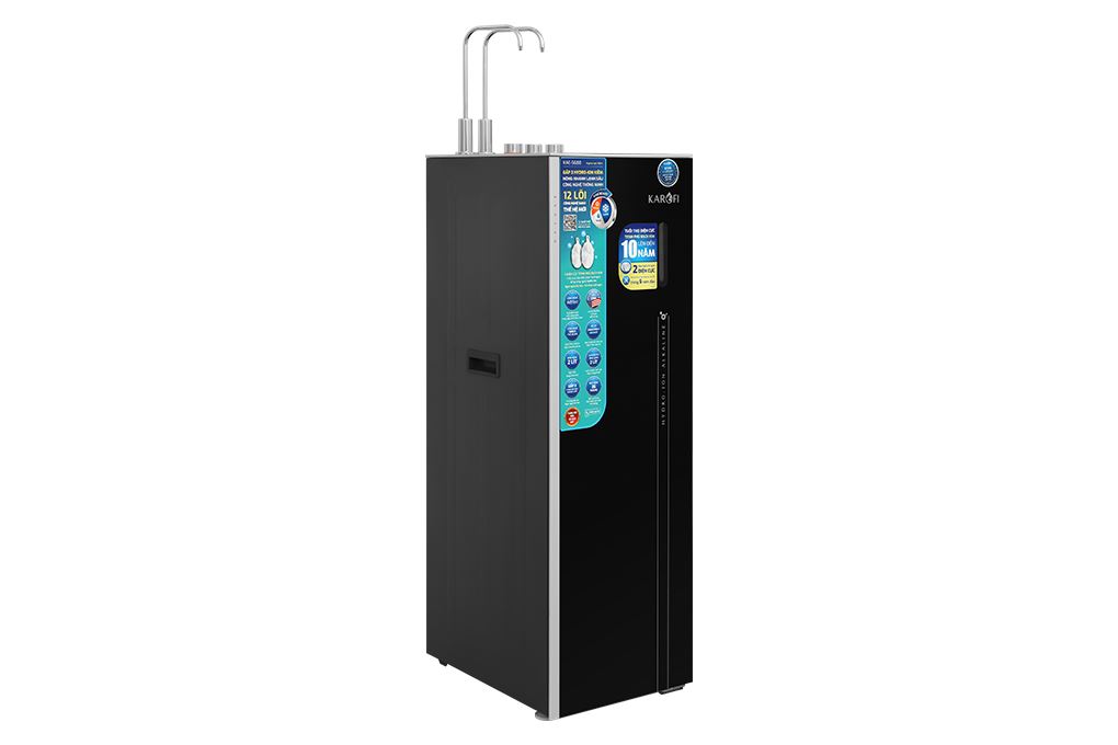 Máy lọc nước RO nóng nguội lạnh Hydrogen ion kiềm Karofi KAE-S688 12 lõi Màu Đen