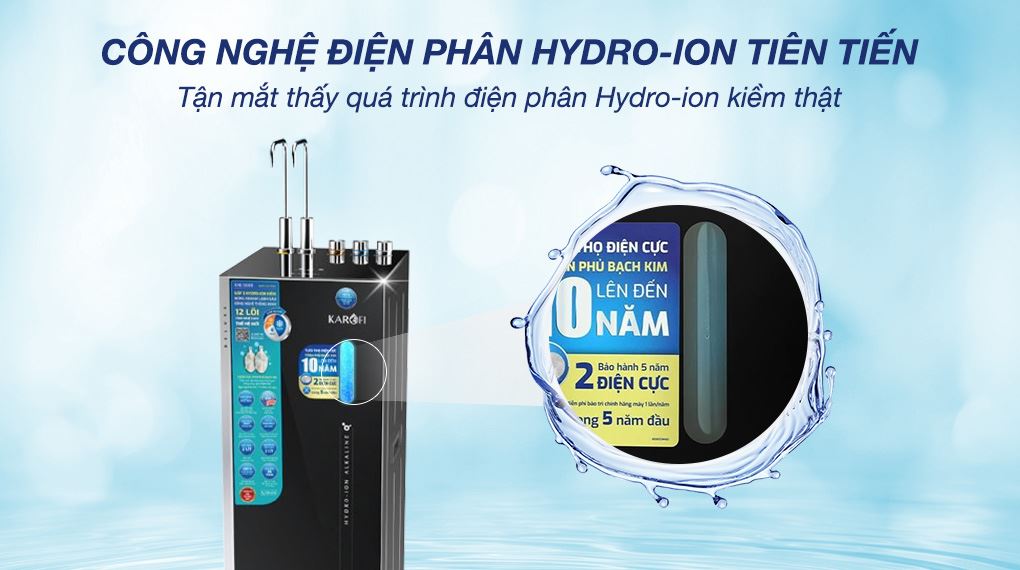 Quá trình điện phân tạo Hydro-ion kiềm thật