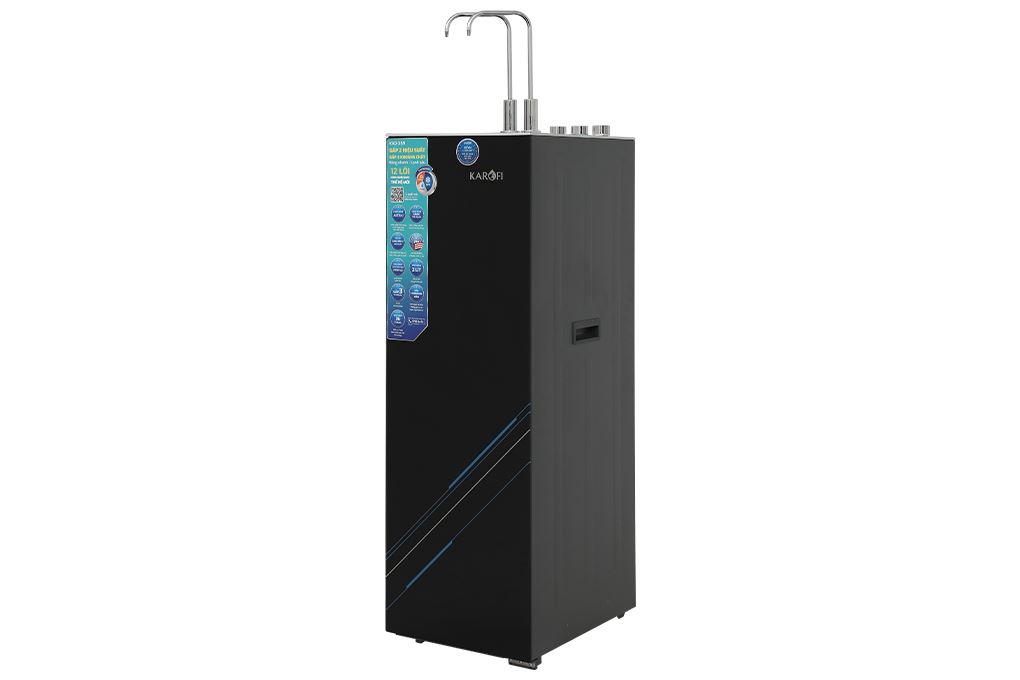 Máy lọc nước RO nóng nguội lạnh Hydrogen Karofi KAD-X59 12 lõi Màu Đen