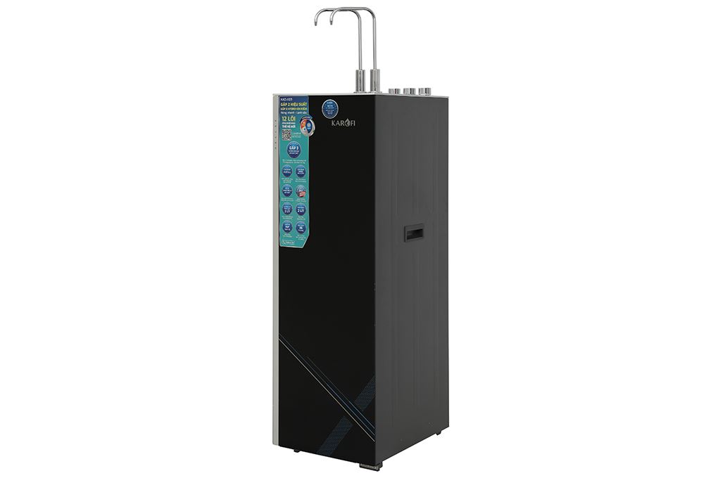 Máy lọc nước RO nóng nguội lạnh Hydrogen Karofi KAD-X69 12 lõi Màu Đen