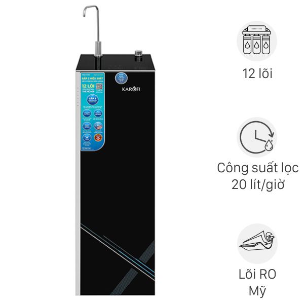Máy lọc nước RO Hydrogen Karofi KAQ-X26S 12 lõi