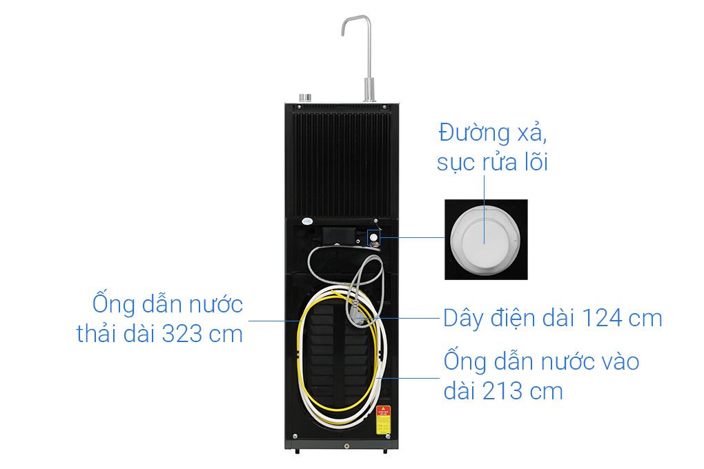 Máy lọc nước RO Hydrogen Karofi KAQ-X26S 12 lõi Màu Đen