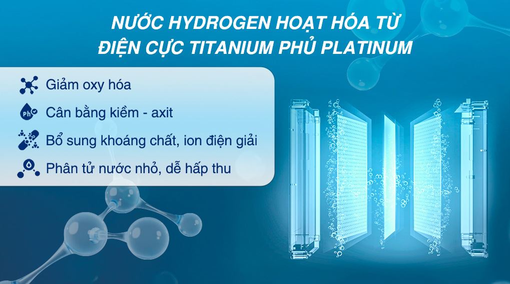 Máy lọc nước RO nóng nguội lạnh Hydrogen ion kiềm Hòa Phát HPA886 12 lõi - Nước Hydrogen Máy lọc nước RO nóng nguội lạnh Hydrogen ion kiềm Hòa Phát HPA886 12 lõi - Nước Hydrogen