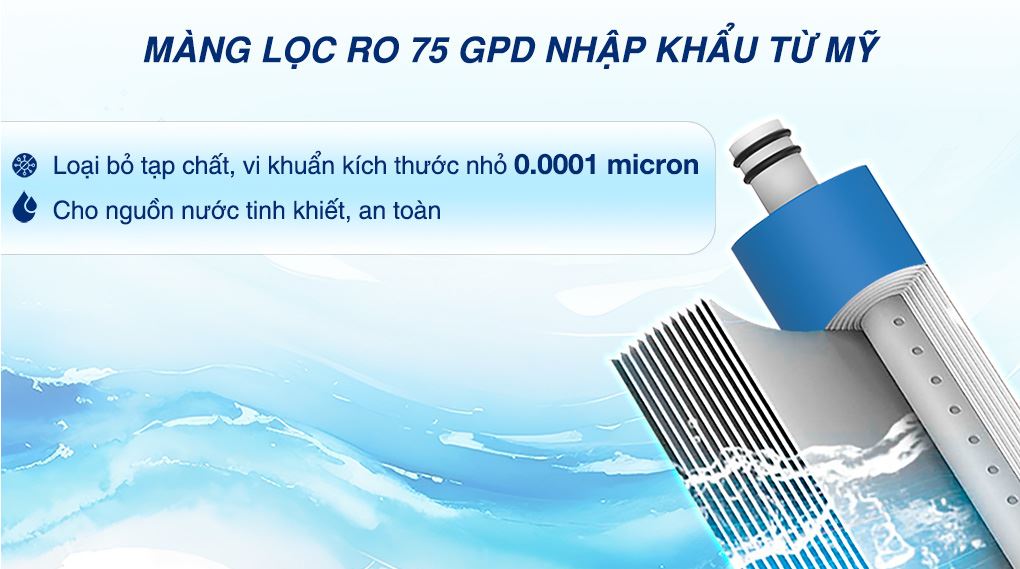 Máy lọc nước RO nóng nguội lạnh Hydrogen ion kiềm Hòa Phát HPA886 12 lõi - Màng RO Máy lọc nước RO nóng nguội lạnh Hydrogen ion kiềm Hòa Phát HPA886 12 lõi - Màng RO