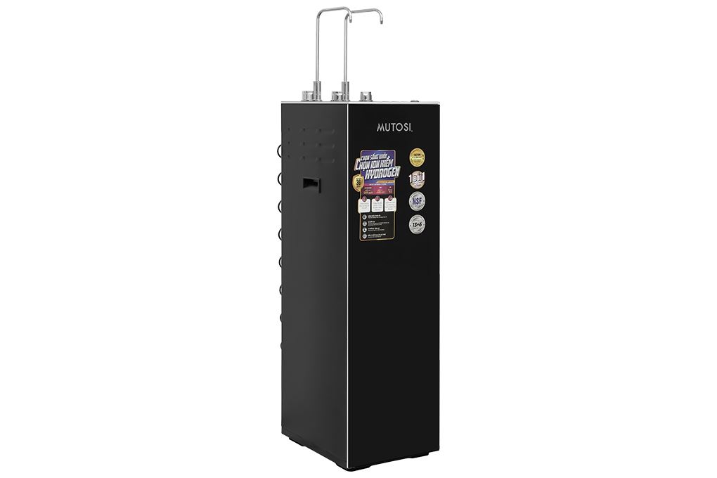 Máy lọc nước RO nóng nguội lạnh Hydrogen ion kiềm Mutosi MP-S129H 10 lõi Màu Đen