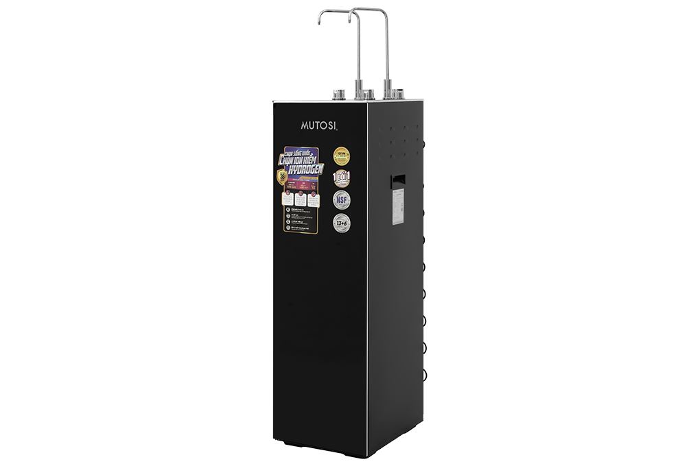 Máy lọc nước RO nóng nguội lạnh Hydrogen ion kiềm Mutosi MP-S129H 10 lõi Màu Đen