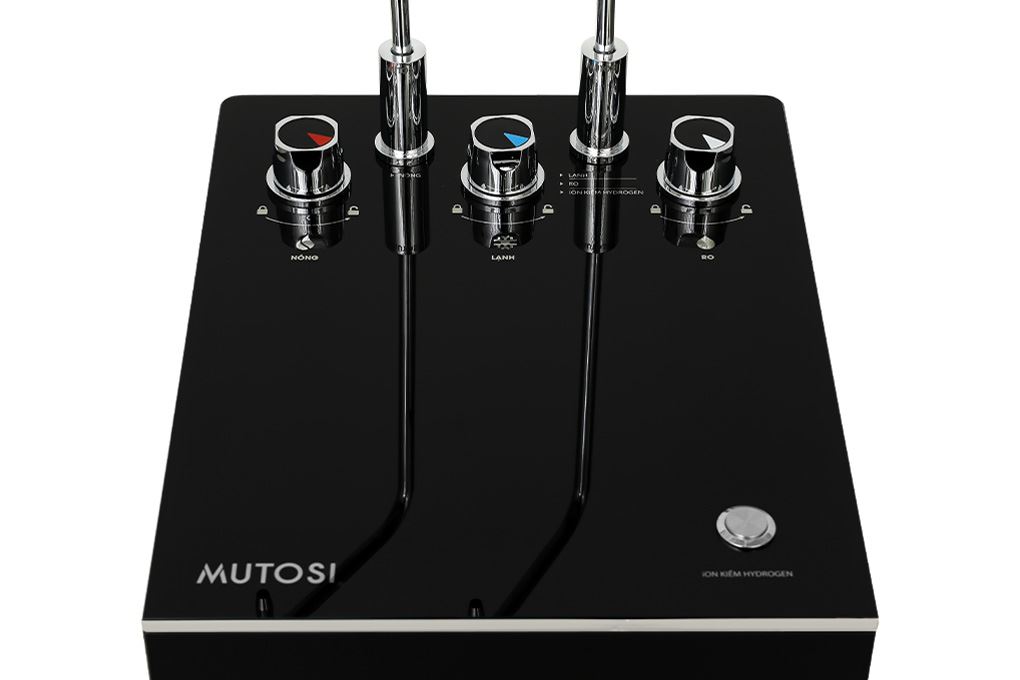 Máy lọc nước RO nóng nguội lạnh Hydrogen ion kiềm Mutosi MP-S128H 10 lõi Màu Đen