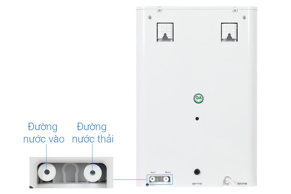 Máy lọc nước RO nóng nguội AOSmith ECO-AOC75PUR 4 lõi Màu Đen/Trắng