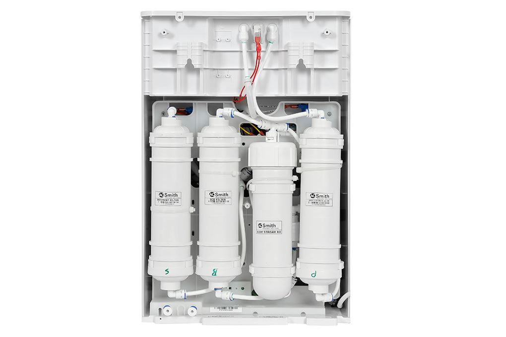 Máy lọc nước RO nóng nguội AOSmith ECO-AOC75PUR 4 lõi Màu Đen/Trắng