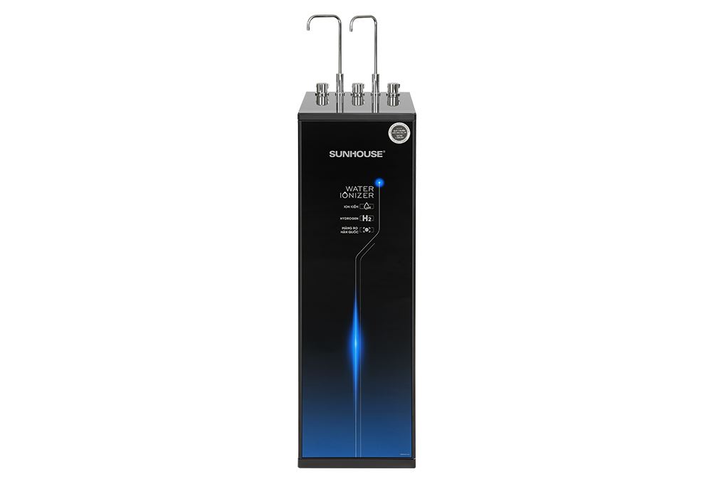 Máy lọc nước RO nóng nguội lạnh Hydrogen Sunhouse UltraX SHA76656LA 12 lõi Màu Đen