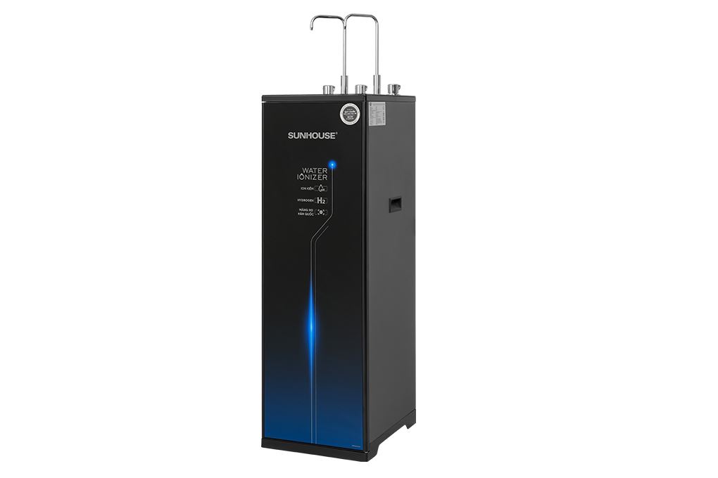 Máy lọc nước RO nóng nguội lạnh Hydrogen Sunhouse UltraX SHA76656LA 12 lõi Màu Đen