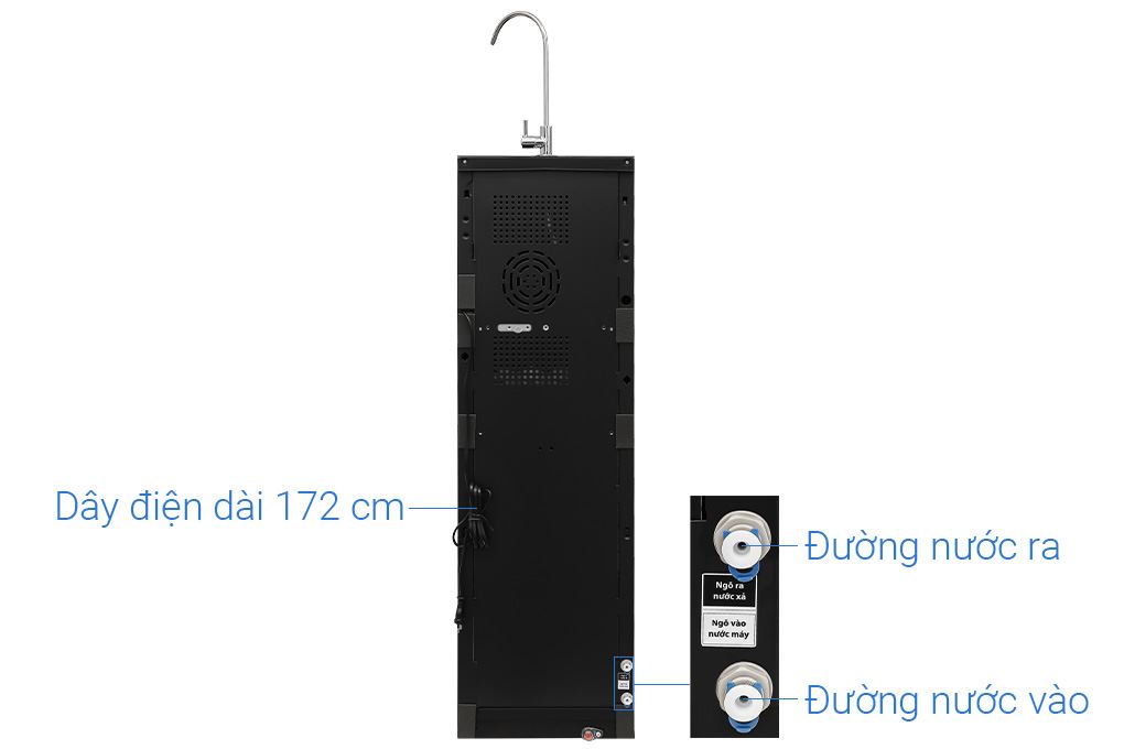 Máy lọc nước RO Hydrogen Toshiba TWP-NA1SVN(K) 10 lõi Màu Đen