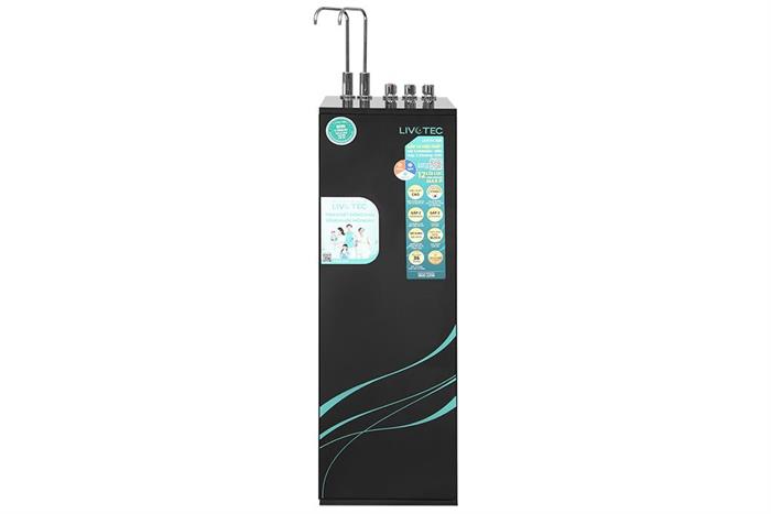 Máy lọc nước RO nóng nguội lạnh Hydrogen Livotec 828 12 lõi Màu Đen