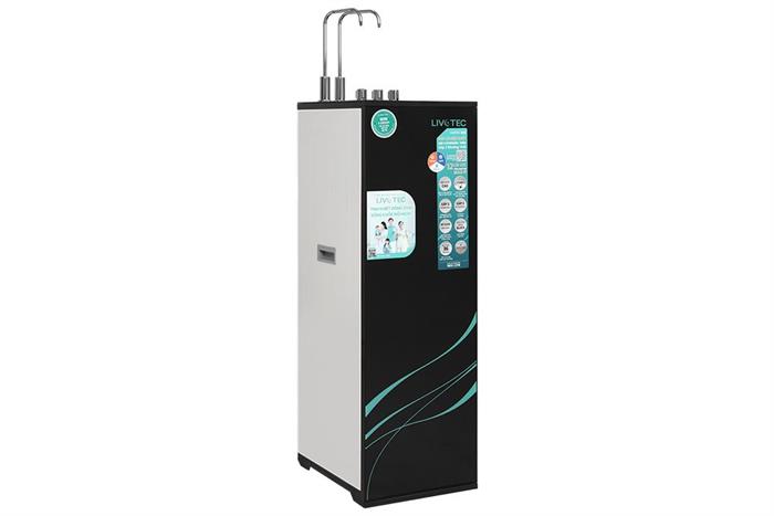 Máy lọc nước RO nóng nguội lạnh Hydrogen Livotec 828 12 lõi Màu Đen