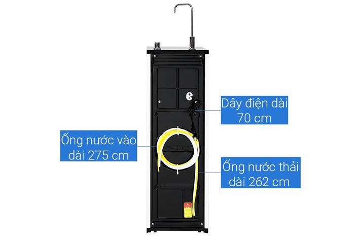 Máy lọc nước RO Hydrogen Livotec 818 12 lõi Màu Đen