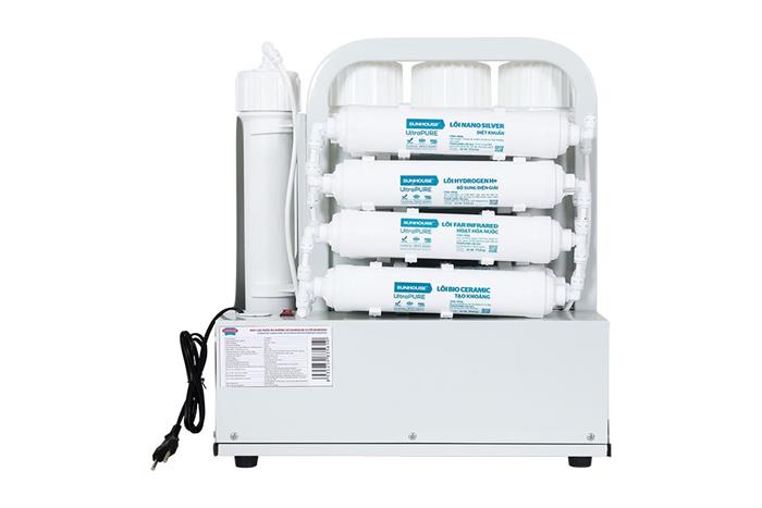 Máy lọc nước RO Sunhouse SHA8356U 12 lõi Màu Trắng