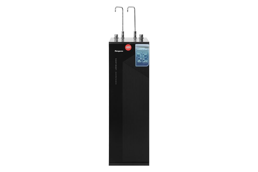 Máy lọc nước RO nóng nguội lạnh Hydrogen ion kiềm Kangaroo KGHC11A4 11 lõi Màu Đen