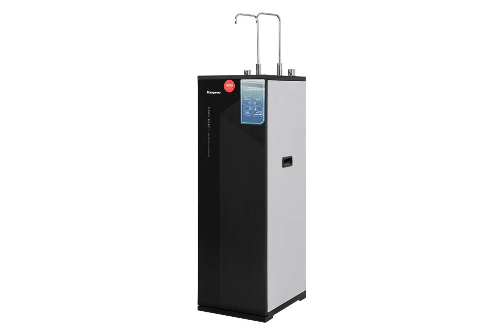 Máy lọc nước RO nóng nguội lạnh Hydrogen ion kiềm Kangaroo KGHC11A4 11 lõi Màu Đen