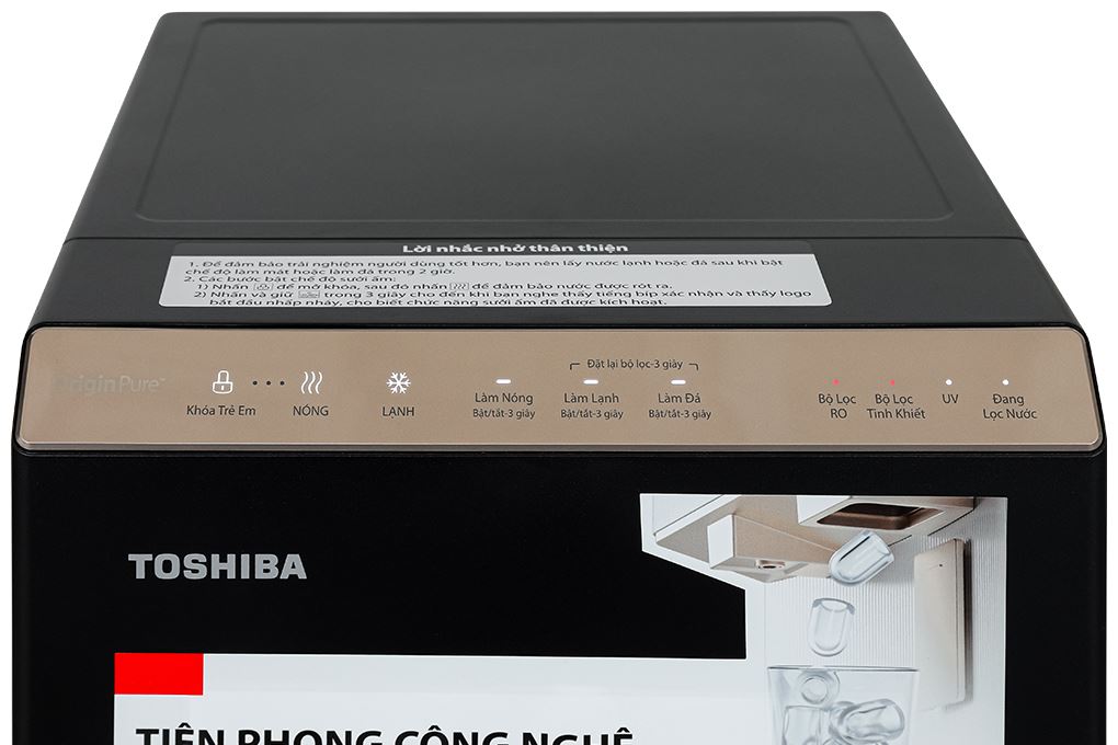 Máy lọc nước RO nóng lạnh và làm đá Toshiba TWP-IW2469SVN(K) 10 lõi Màu Đen