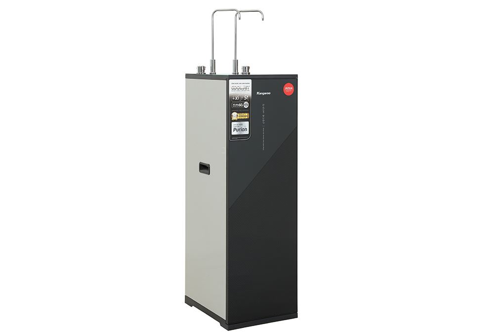 Máy lọc nước RO nóng nguội lạnh Hydrogen Kangaroo KG12S3H3 12 lõi Màu Đen