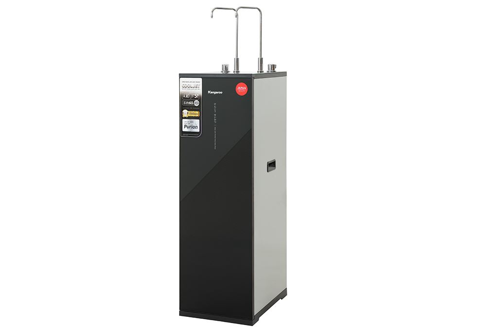 Máy lọc nước RO nóng nguội lạnh Hydrogen Kangaroo KG12S3H3 12 lõi Màu Đen