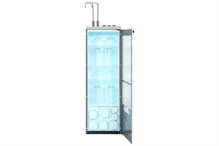 Máy lọc nước RO nóng nguội lạnh Karofi Platinum S6 12 lõi Màu Đen - Xám