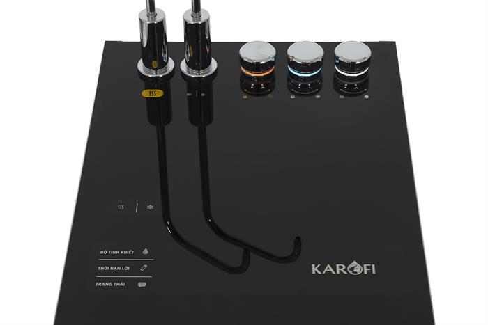 Máy lọc nước RO nóng nguội lạnh Karofi Platinum S6 12 lõi Màu Đen - Xám