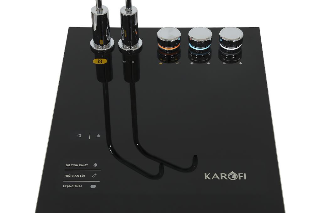 Máy lọc nước RO nóng nguội lạnh Karofi Platinum S6 12 lõi Màu Đen - Xám
