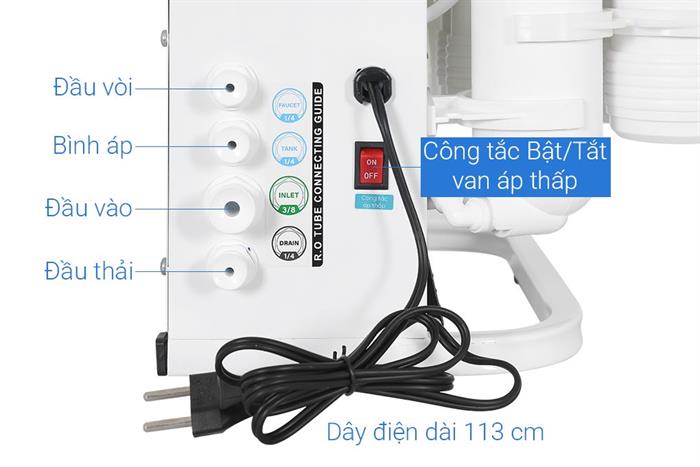 Máy lọc nước RO Sanaky Hydrogen SNK-US1HK16 11 lõi Màu Trắng