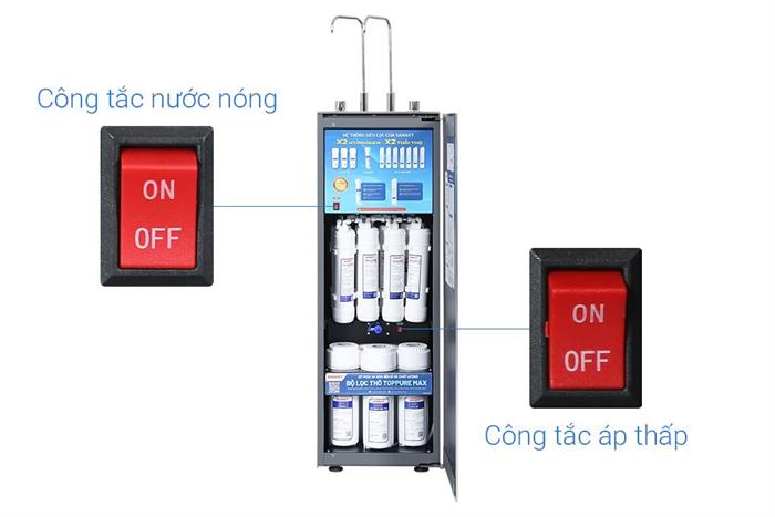Máy lọc nước RO nóng nguội Hydrogen Sanaky SNK-TV2HK40 11 lõi Màu Xanh dương đậm