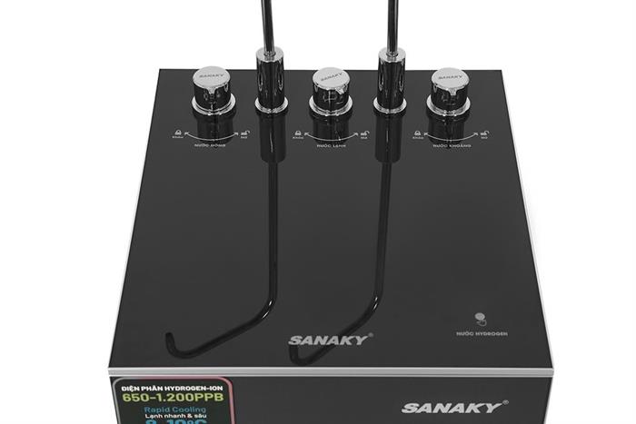 Máy lọc nước RO nóng nguội lạnh Hydrogen ion kiềm Sanaky SNK-TV3IK98 11 lõi Màu Đen - nâu