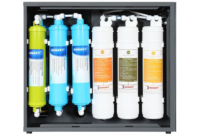 Máy lọc nước RO Hydrogen Sanaky SNK-US1H18 10 lõi Màu Đen