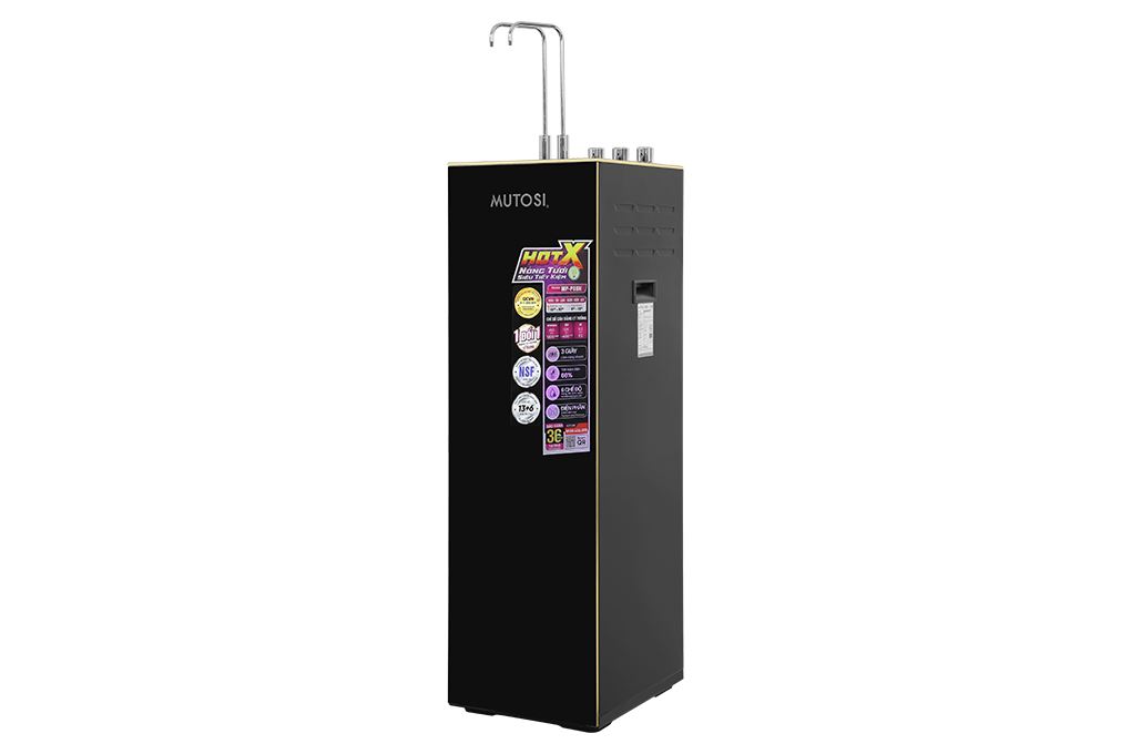 Máy lọc nước RO nóng nguội lạnh Hydrogen ion kiềm Mutosi MP-P88N 10 lõi Màu Đen