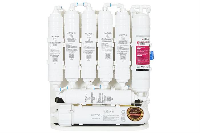 Máy lọc nước RO Hydrogen ion kiềm Mutosi MP-U28H 11 lõi Màu Trắng