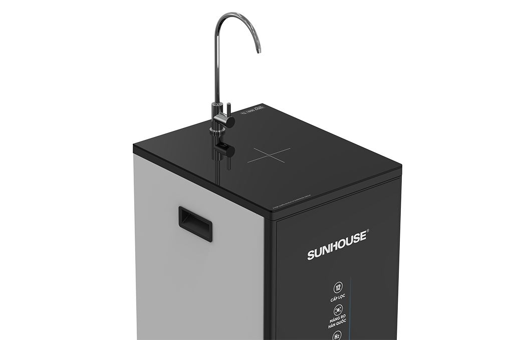 Máy lọc nước RO Hydrogen Sunhouse UltraPure SHA8896L 12 lõi Màu Trắng/Đen