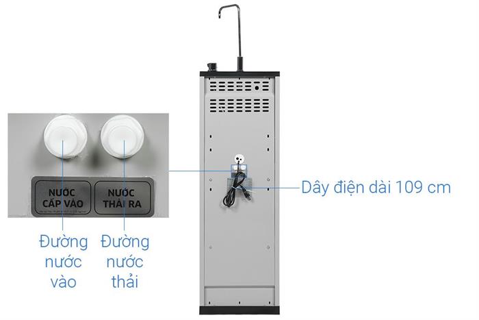 Máy lọc nước RO Hydrogen Kangaroo KG12S1H1 12 lõi Màu Đen