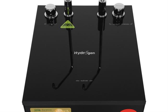 Máy lọc nước RO nóng nguội lạnh Hydrogen Kangaroo KG12S2H4 12 lõi Màu Đen